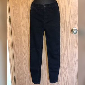 Free People High Wasted Black Skinny Jeans